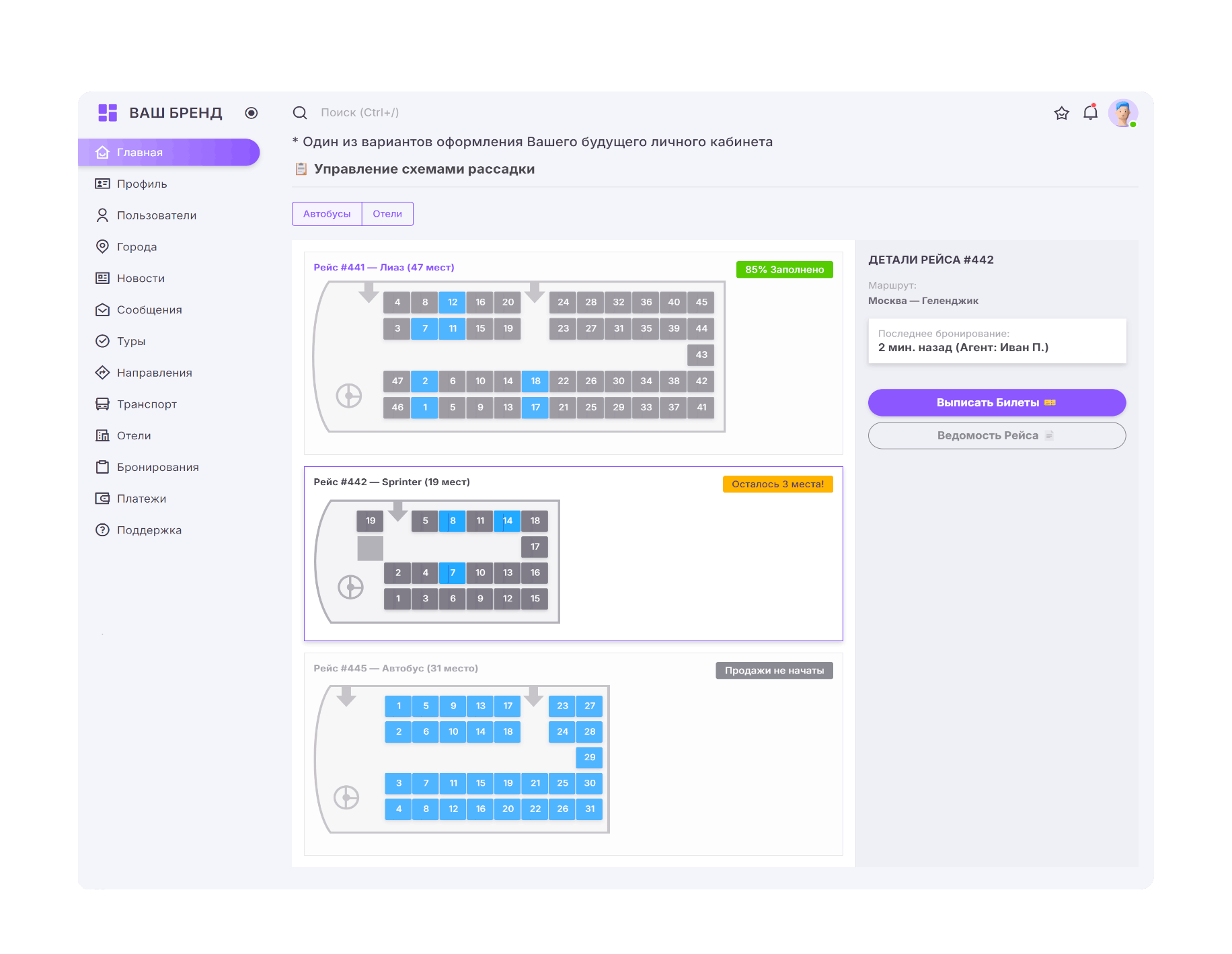 hero dashboard